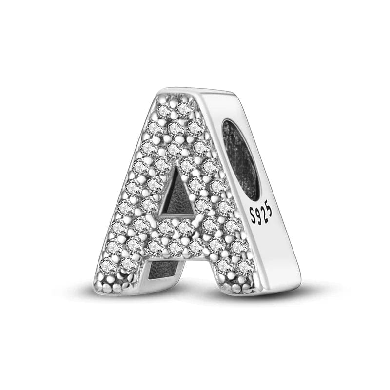 Modenzastore Sparkling Letter A~Z Alphabet Charm
